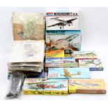 Collection of mixed Military plastic kits, to include Aircraft, Land Vehicles etc, mixed scale and