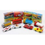 Matchbox Lesney Superfast boxed model group of 8 comprising No. 47 DAF Container Truck, No. 63