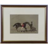 After John Frederick Herring Sr., (1795 –1865), Racehorses, a set of four hand coloured lithographs,