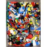 One box containing a quantity of mixed loose Lego