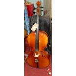A cello, with canvas carry bag (2)