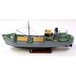 A Mountfleet Models 1/32 scale kit built model of an Admiralty Coaster C642 boat, handpainted in