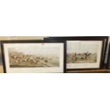 After John Dean Poole - a set of three steeplechase prints, 23 x 56cm