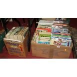 Two boxes of Giles cartoons annuals