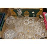 A collection of Tyrone Crystal, to include drinking glasses and a decanter