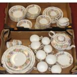 Two boxes of Paragon Country Lane pattern tea and dinner wares