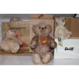 A Steiff original classic bear in light brown mohair with button to ear and yellow tag No. 005138,
