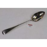 A George III silver basting spoon in the Old English pattern, London 1809