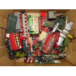 A tray of mainly 1:76 and 1:43 scale diecast models to include Corgi Toys