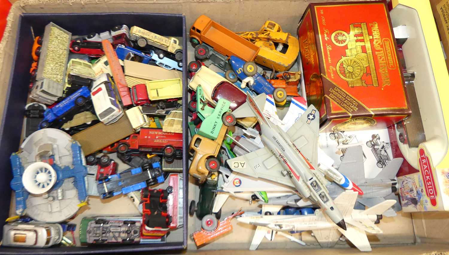 A tray containing a large quantity of mixed boxed and loose diecast, to include Dinky Toys, Corgi
