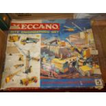 A part-complete Meccano No.5 site engineering gift set