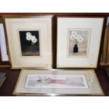 Peter Dawson - Pair; Daisies, watercolour, each signed lower right, visible sheet dimensions 26.5