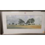 Gordon Rushmer (b.1946) - Farm near Llangefni, watercolour, signed and dated 1990 lower left, 24 x