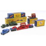 A small collection of Matchbox Lesney diecasts comprising Major Pack No. 3 Tank Transporter &