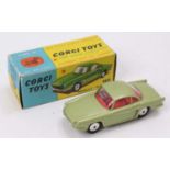 Corgi Toys No. 222 Renault Fluoride comprising of light olive body with red interior and spun