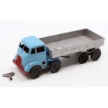 Mettoy Castoys clockwork articulated lorry comprising a light blue cab, with red grille, base &