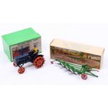Britains model farm series group of 2 comprising No. 127F Fordson Major Tractor finished in blue