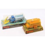 Dinky Toys bubble pack group of 2 comprising No. 39 Ford D800 Snowplough and tipper truck,