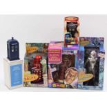 5 x Doctor Who collectables, including Product Enterprise LTD red Dalek, talking cyberman, red Dalek