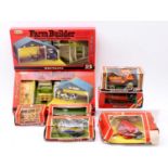 Britains farming models boxed group to include No. 9528 Fiat 880 DT Tractor, Farm Builder Sets