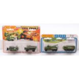 Matchbox Two Pack Group, 2 examples to include TP-16 comprising military Wreck Truck and Alvis