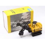 A Conrad No. 2940 1/87th scale diecast model of a P&H electric mining shovel, finished in yellow and