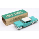 An unusual 1950s, Circa 1958 Ford Edsel dealer promotional model, 1/24th scale, plastic and tinplate