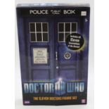 Character Online Doctor Who eleven Doctors figure set. All are still sealed in the box, condition of