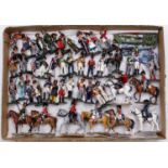 50+ various Del Prado Napoleonic white metal figures, with examples including a Mounted Officer of