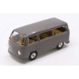 CKO Reproduction tinplate model of a VW Microbus, finished in grey, clockwork example,