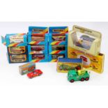 A collection of mixed Matchbox diecasts comprising a King Size K12 Foden Heavy Breakdown Truck, a