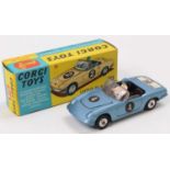 Corgi Toys No. 318 Lotus Elan S2 "I've got a Tiger in my Tank", Steel Blue body, Black interior,