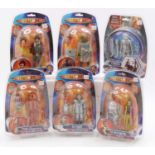 6x Character Online Doctor Who collectable action figures to include: the fourth doctor, sea devil