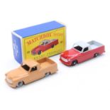 Matchbox Lesney No. 50 Commer Pick-up, comprising of red and grey body with black plastic wheels and