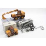 A Conrad and NZG boxed 1/35 scale Case construction vehicle group to include a No. 2702 Vibromax