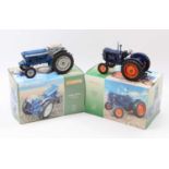 A Universal Hobbies 1/16 scale boxed tractor group to include a Fordson Major E27N together with a