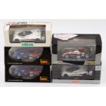 5 various 1/43rd scale boxed racing cars, with examples including a Quartzo Peugeot 905 Le Mans