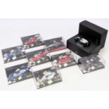 9 Minichamps 1/43rd scale Formula 1 diecasts, with examples including a McLaren Mercedes MP4/14 as