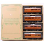 Darstaed O Gauge LNER Clerestory 6 Wheel coach set, 4 examples to include No.2209, No.268, No.1754