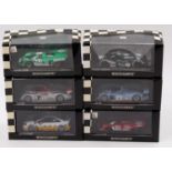6 boxed Minichamps 1/43rd scale racing cars, with examples including a Bentley Speed 8 Le Mans 24