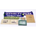 A collection of South Down related public transport collectables to include a South Down enamel