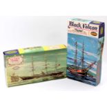 Aurora ‘Famous Ship’ kits, 432 ‘Cutty Sark’ Three masted Tea Clipper 1869 inc colour transfers & 210