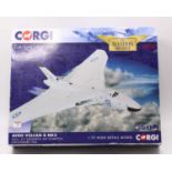 A Corgi Aviation Archive No. AA27202 limited edition 1/72 scale model of a n Avro Vulcan B Mk2,