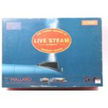 A Hornby live steam 00 gauge boxed Mallard gift set, comprising of LNER 4-6-2 Class A4 live steam