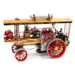 A very well-engineered live steam model of a Foden Sandbach showmans engine, named Hero,