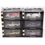 6 various boxed Minichamps 1/43rd scale Le Mans racing cars, with examples including a Porsche 936/