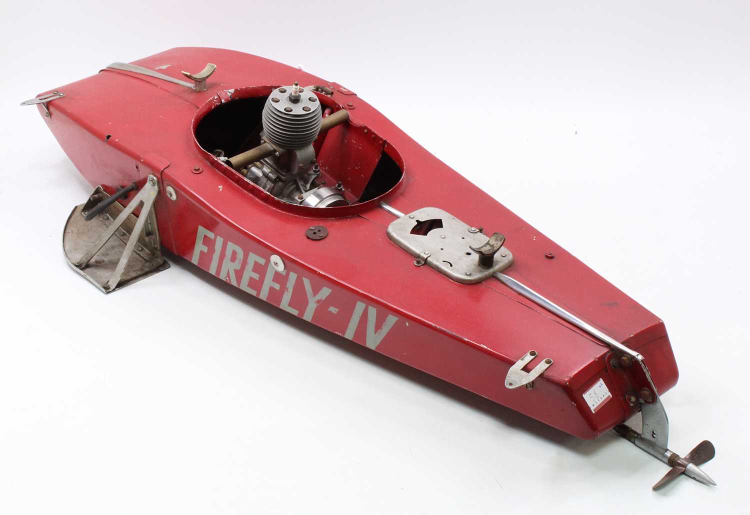 An early 20th century Tethered Hydroplane Boat, titled Firely, circa 1940s, very well made example - Image 3 of 4