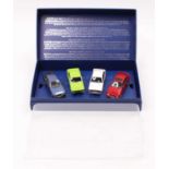 A Corgi Toys limited edition Ford Escort RS No. RS00001 four-piece boxed gift set, housed in the
