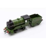 1948-54 Hornby No.501 clockwork loco & tender 0-4-0 LNER 1842 green (E)