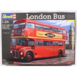 A Revell 1/24th scale No. 07651 Routemaster London Bus, appears to be complete in its original box